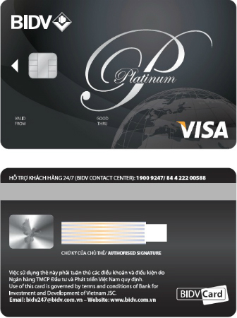 chủ thẻ tín dụng bidv