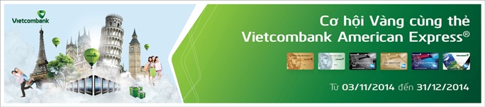 Ưu đãi thẻ Vietcombank American Express lớn nhất trong năm