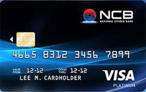 Thẻ tín dụng quốc tế NCB Visa Hạng Bạch Kim