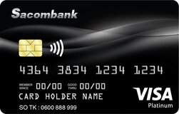 Thẻ tín dụng quốc tế Sacombank Visa Platinum