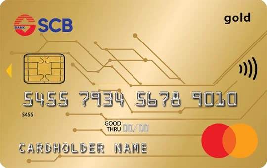 Thẻ tín dụng quốc tế SCB MasterCard vàng