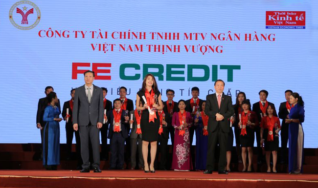 FE Credit vinh dự nhận giải thưởng “Thương hiệu mạnh Việt Nam”