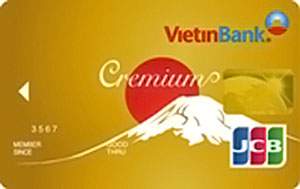 Thẻ tín dụng quốc tế Vietinbank Cremium JCB vàng