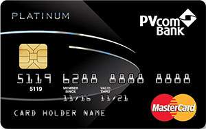 Thẻ tín dụng Quốc tế PVcomBank MasterCard Platinum