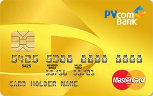 Thẻ tín dụng Quốc tế PVcomBank MasterCard Gold