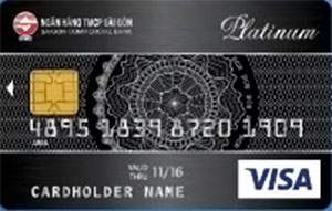 Thẻ tín dụng Quốc tế SCB Visa Platium