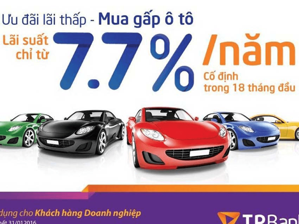 Vay mua ô tô tại TPBank - ngân hàng “cho vay mua ô tô tốt nhất thị trường”
