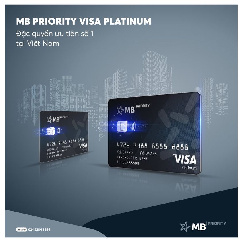 Thẻ Visa MB hiện đại, bảo mật cao và nhiều tiện ích