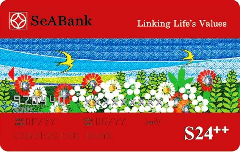 Trong hình là thẻ ghi nợ nội địa SeABank S24++