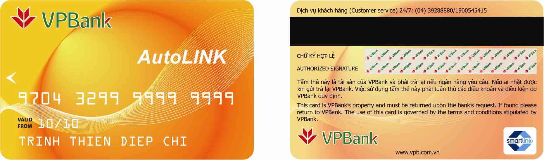 Thẻ VPBank Autolink