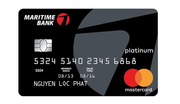 Thẻ tín dụng MSB MasterCard hạng Platinum