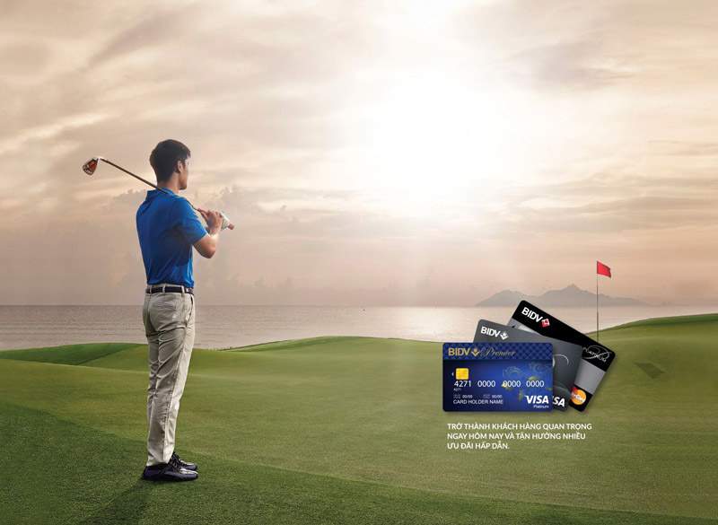 ưu đãi chơi golf với thẻ tín dụng bidv