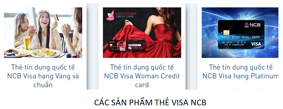 Các loại thẻ Visa NCB