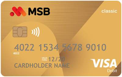 Thẻ ghi nợ quốc tế Visa Classic
