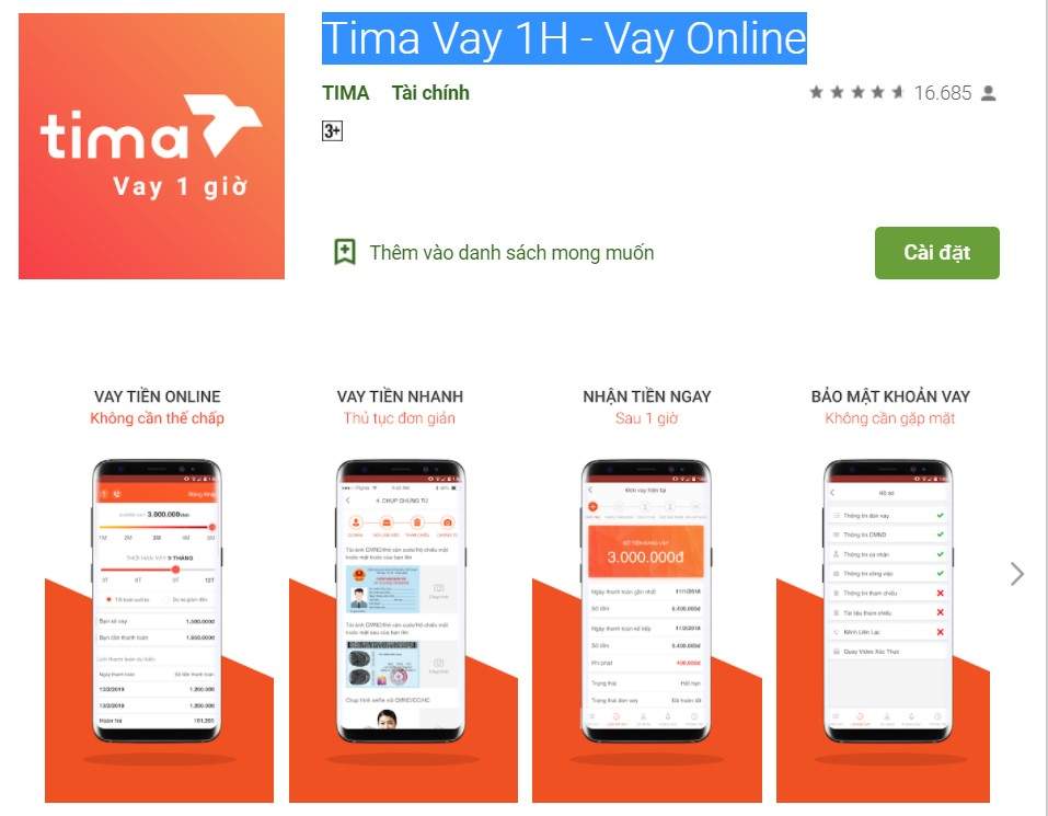 App Tima - Vay 1H
