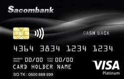 Thẻ tín dụng hoàn tiền Sacombank Visa Platinum Cashback