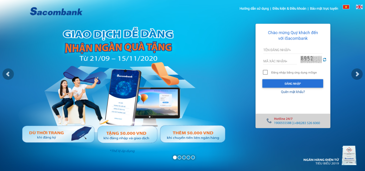 Hướng dẫn chuyển tiền Sacombank nhận bằng điện thoại nhanh nhất