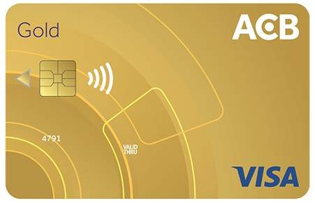 Thẻ tín dụng quốc tế ACB Visa Vàng