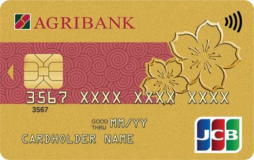 Thẻ tín dụng quốc tế Agribank JCB Gold