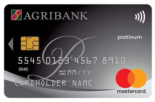 Thẻ tín dụng quốc tế Agribank MasterCard Platinum