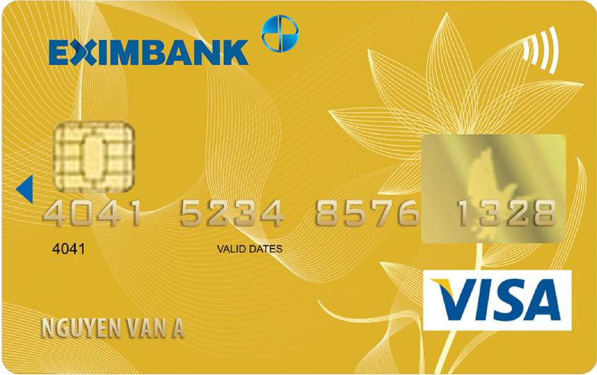 Thẻ tín dụng quốc tế Eximbank -Visa hạng vàng