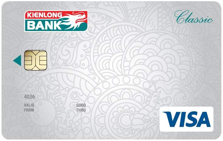 Thẻ tín dụng quốc tế Kienlongbank Visa Classic