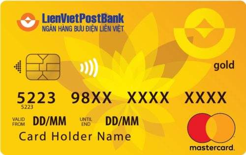  Thẻ tín dụng Quốc tế LienVietPostBank MasterCard vàng