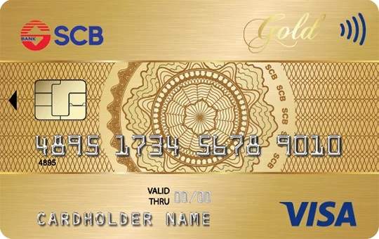 Thẻ tín dụng quốc tế SCB Visa vàng