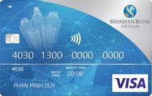 Thẻ tín dụng quốc tế Shinhan Bank Visa cá nhân hạng chuẩn