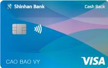 Thẻ Tín Dụng Shinhan Visa Cá Nhân Cash Back Chuẩn