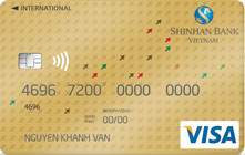 Thẻ tín dụng quốc tế Visa Vàng Shinhan Bank