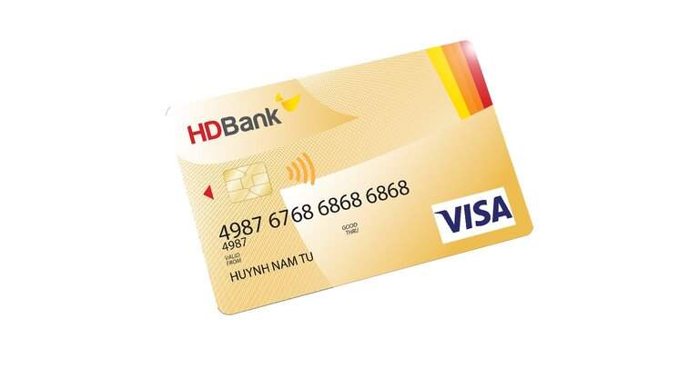 Thẻ tín dụng quốc tế HDBank Visa Vàng