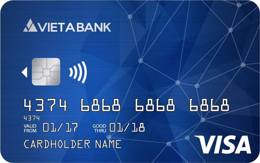 Thẻ tín dụng quốc tế VietABank Visa Chuẩn