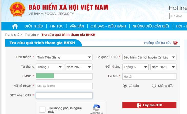 Tra cứu BHXH hết sức dễ dàng