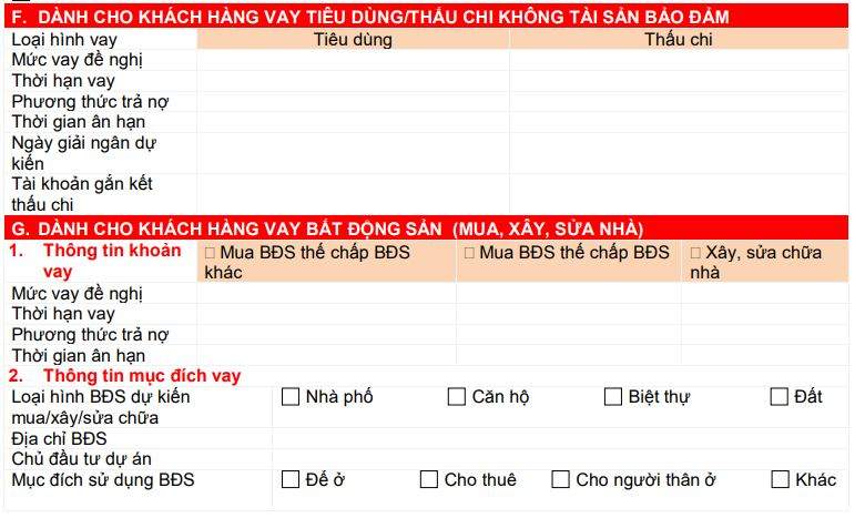 Giấy xác lập quan hệ khách hàng HDBank