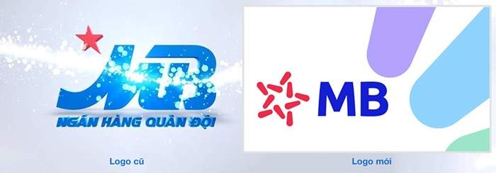 So sánh logo cũ và mới của MB Bank 