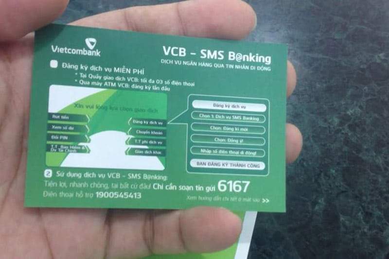 Những cách đăng ký SMS Banking VCB