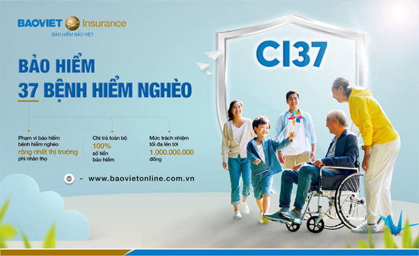 bảo hiểm 37 bệnh hiểm nghèo của Bảo Việt