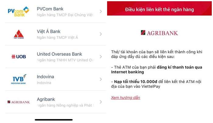 Chọn ngân hàng Agribank để liên kết 