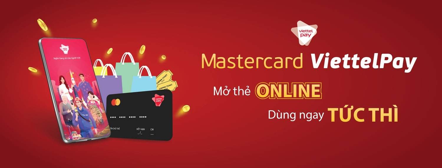 Cách tạo thẻ Mastercard ảo bằng ViettelPay để thanh toán