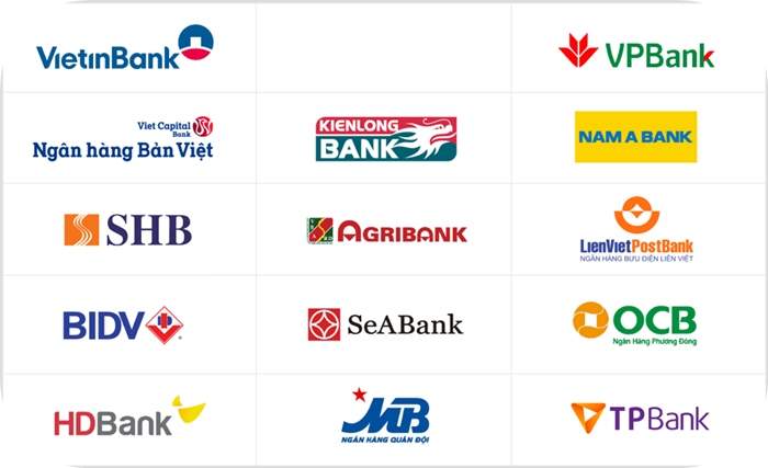 Danh sách các ngân hàng hỗ trợ rút tiền mặt thẻ Vietcredit tại cây ATM