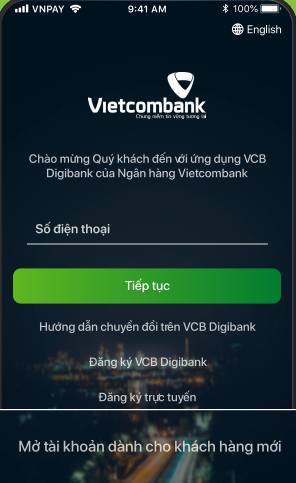 Mở tài khoản dành cho khách hàng mới