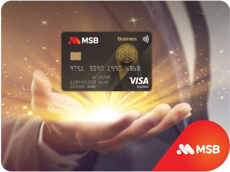 MSB ra mắt thẻ tín dụng doanh nghiệp, hạn mức 4 tỷ đồng và hoàn tiền 10%