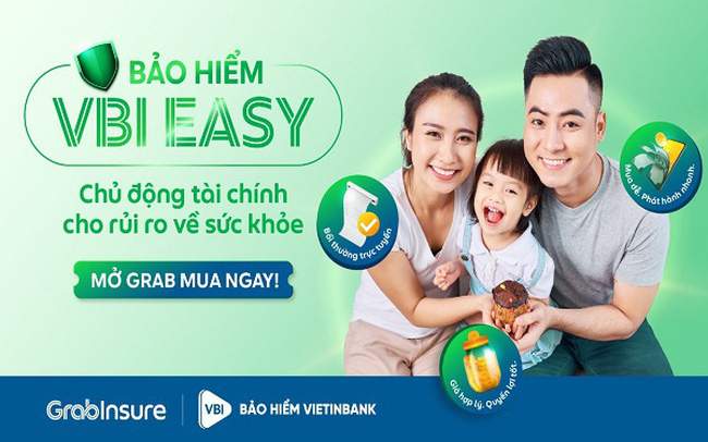 VBI hợp tác GrabInsure ra mắt sản phẩm bảo hiểm sức khỏe VBI Easy