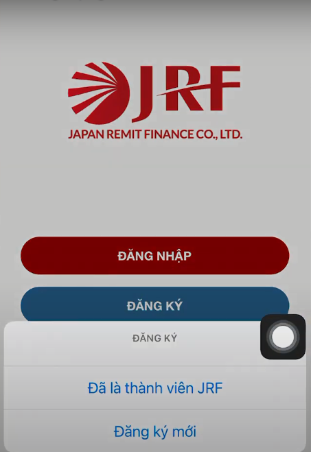 Đăng ký tài khoản mới JRF