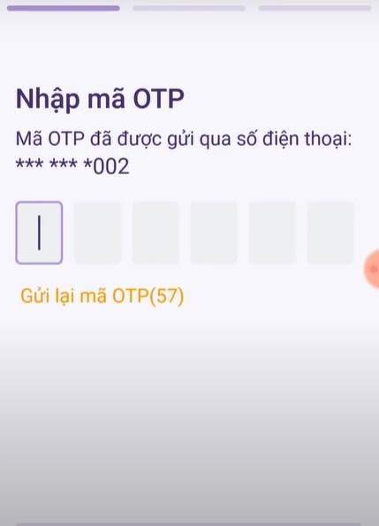 Nhập mã OTP để xác nhận