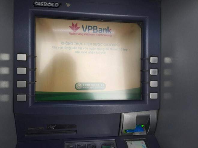 Hệ thống ngân hàng VPBank báo lỗi