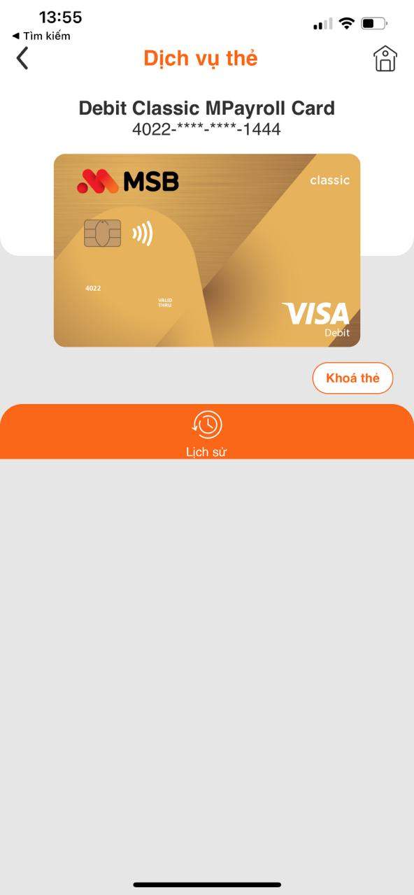 Thẻ tín dụng MSB bạn muốn khóa