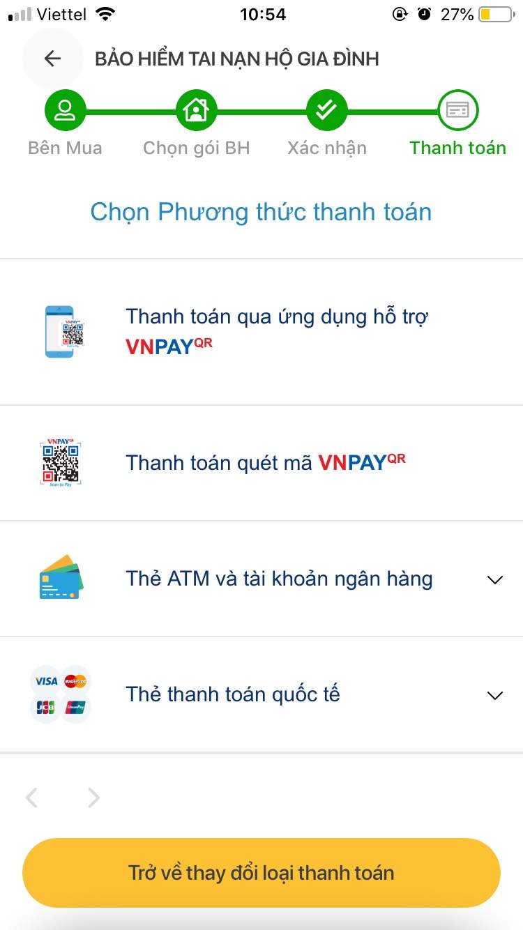 Thanh toán phí bảo hiểm