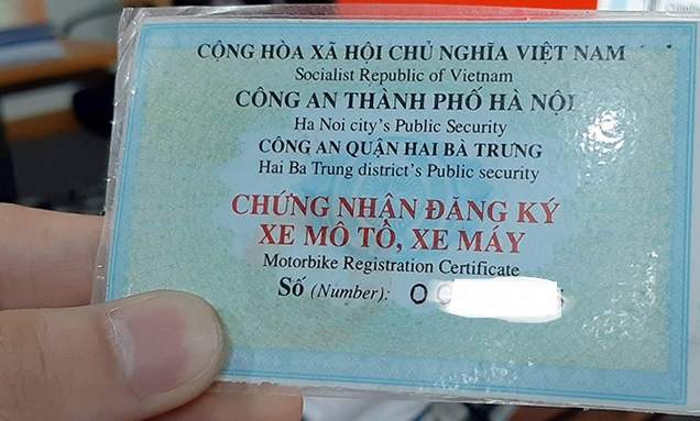 Đăng ký sang tên xe cũ
